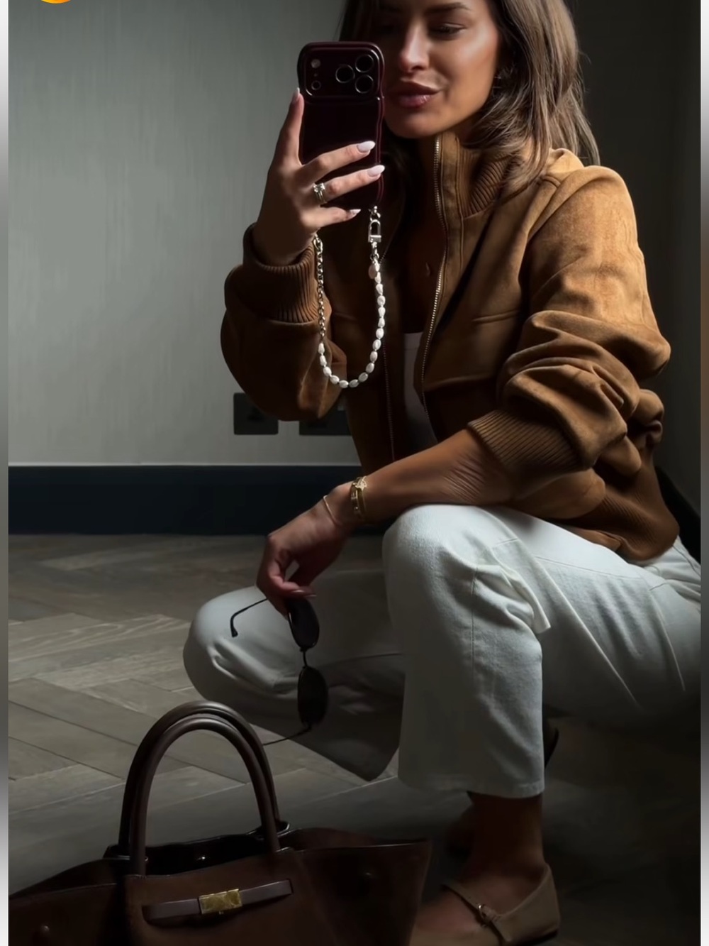 ZARA FAUX SUEDE BOMBER JACKET